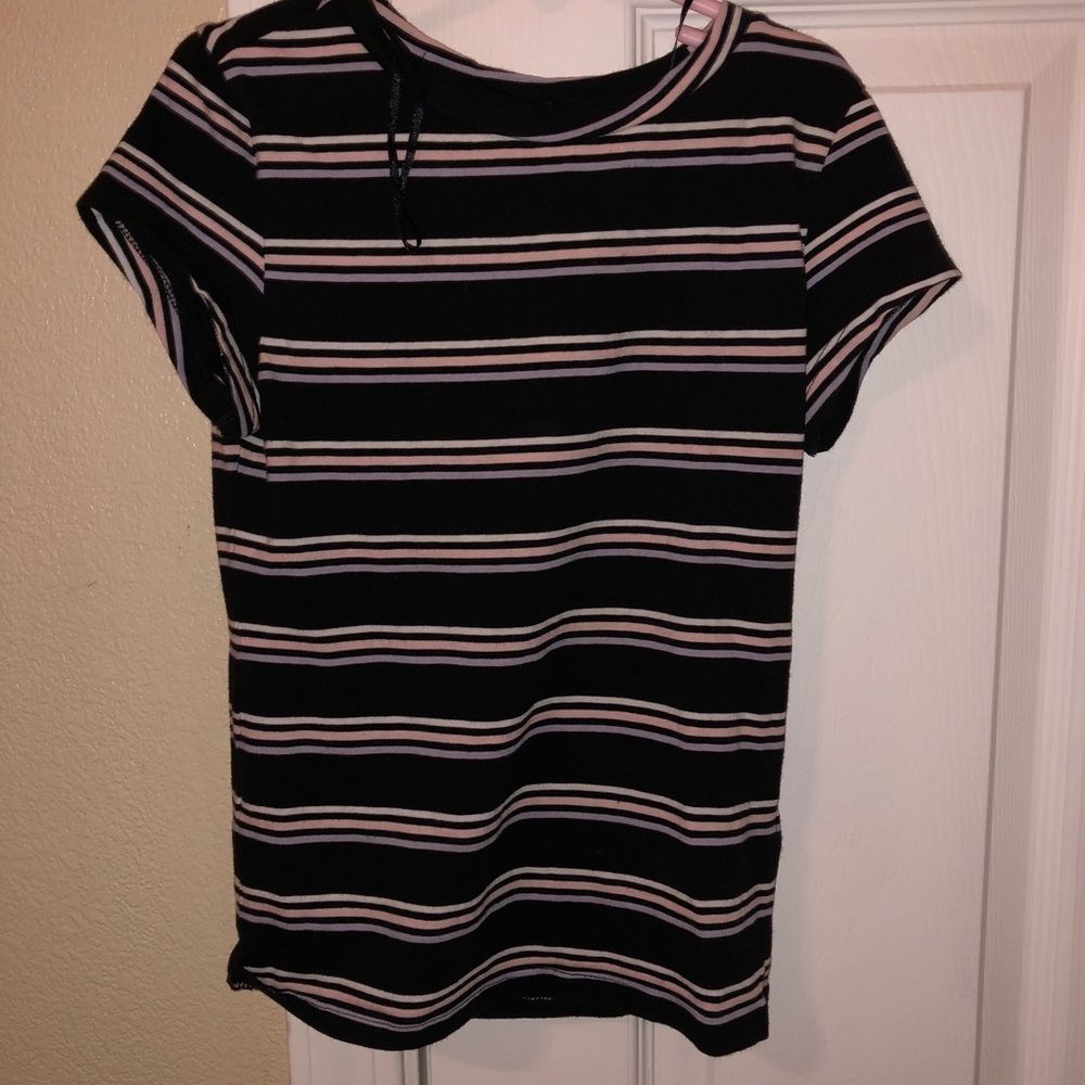 H&M striped crop top